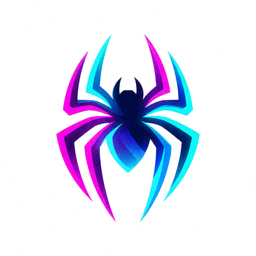 蜘蛛直播官方Logo，橙色蜘蛛图标设计